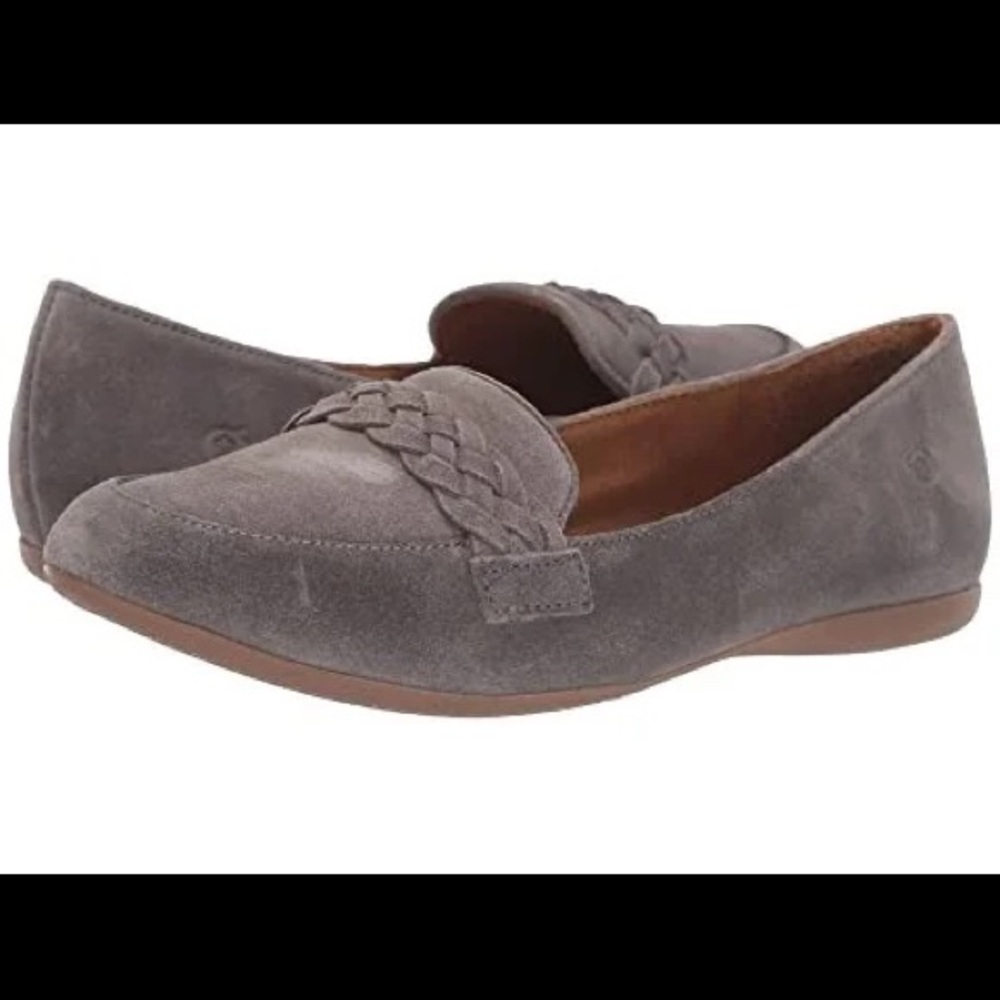 Born grey suede loafers 8.5 M